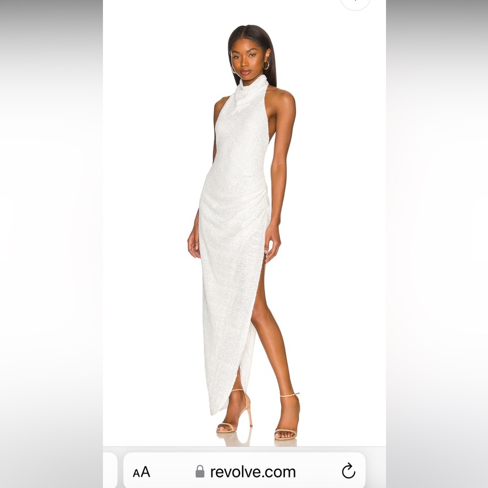 REVOLVE Samba Gown in White Sequin